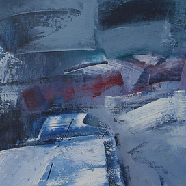 пейзаж с зимней дорогой