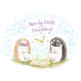 Ежики, читающие волшебную книгу