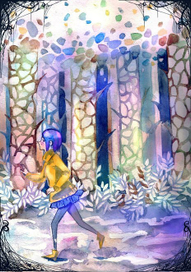 Коралина  в лесу 