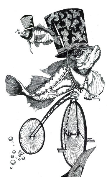 Рыба в целиндре