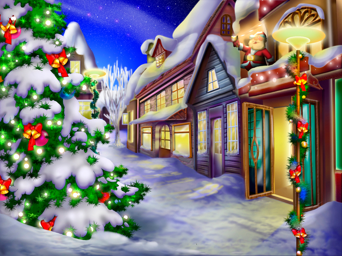 фон к игре "Холли, рождественская сказка"