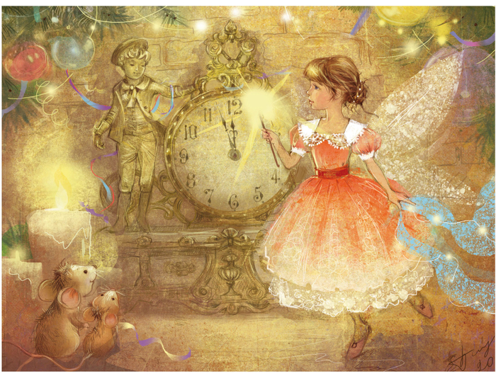 Старинные часы 