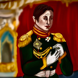 Георгий Палонов на фоне Мариинского театра 