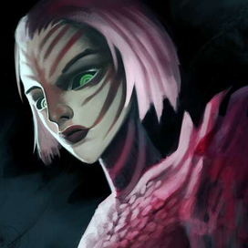 Портрет девушки-дракона