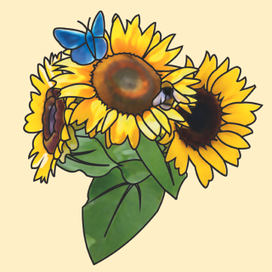 Подсолнухи (читанка для дітей із вадами зору)