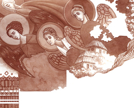 Шмуцтитул к пьессе И.Франка "Украденное счастье"