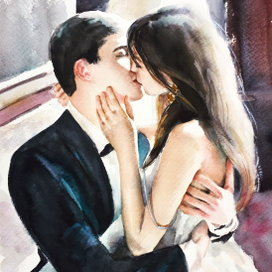 Портреты акварелью