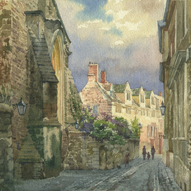 Англия, Оксфорд. Тихая улочка