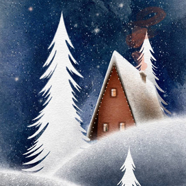 Зимняя открытка