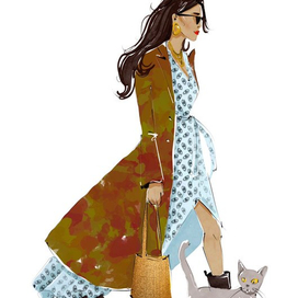 Фэшн мода иллюстрация