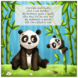 Мама панда и малыш