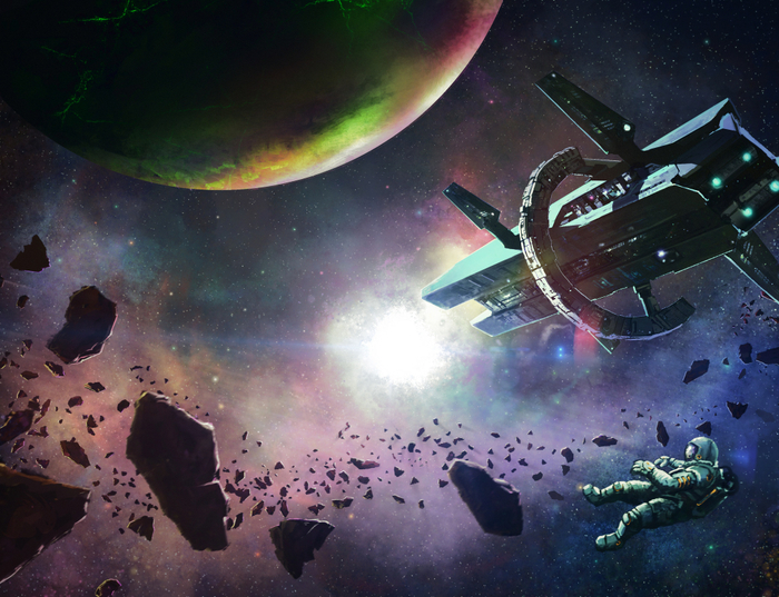 Dreams among the stars (book cover)