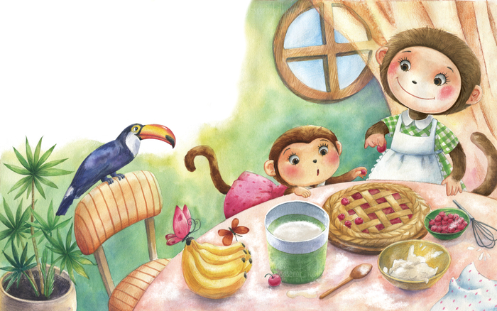 Банановый пирог