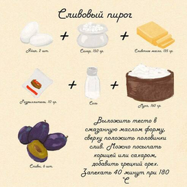 Сливовый пирог