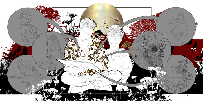 эскиз к арт-буку по книге Марики Становой"Рождение экзекутора"