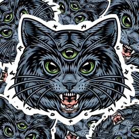 Cat sticker