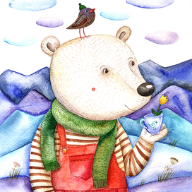 Медведь и его цветок