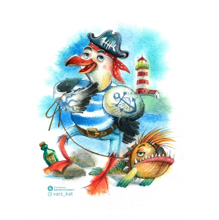 Чайка Рома и Тузик