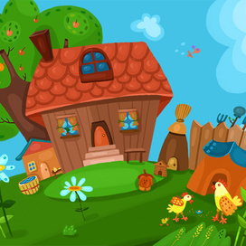 Деревенский двор