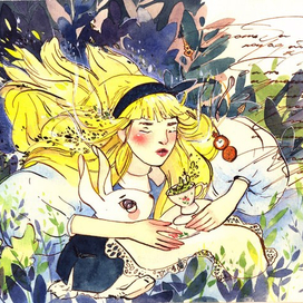 иллюстрация к сказке Алиса в стране чудес