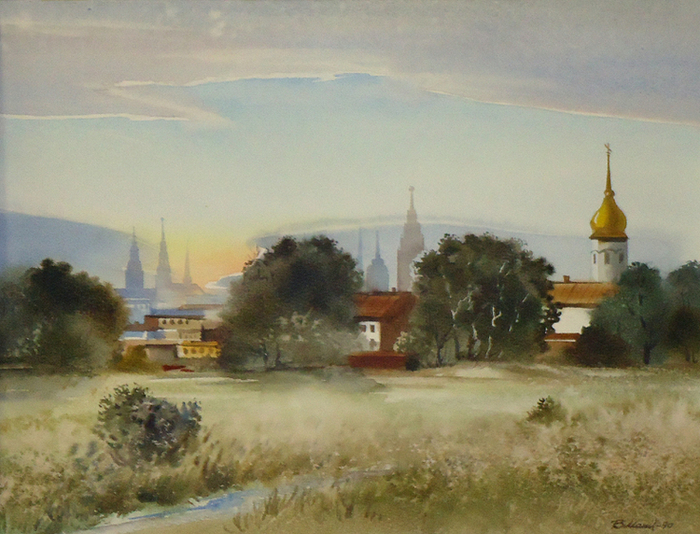 ,,Тихий вечер на ул.Краста,,Рига.