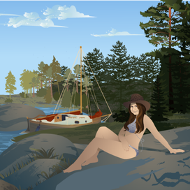 На берегу Ладоги