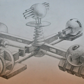 Космическая абстрактная станция