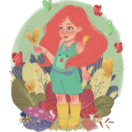 Иллюстрация к стихотворению для детской книги