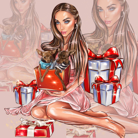 Портрет с животными 