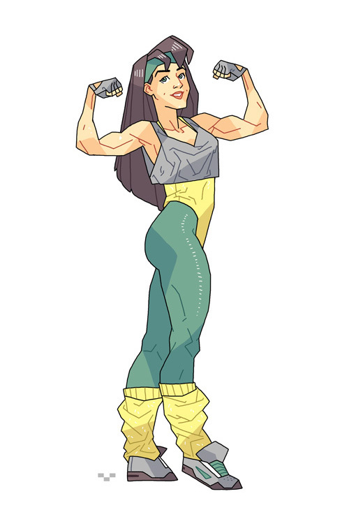 80s fitness girl