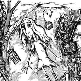 Алиса падает вниз