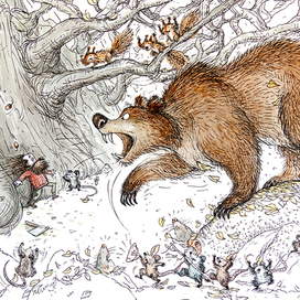 Ах ты деревогубитель! Попааался!