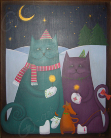 Котики "С Новым годом!":)