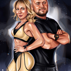 Цифровой парный портрет