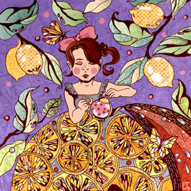 Чай с лимоном.