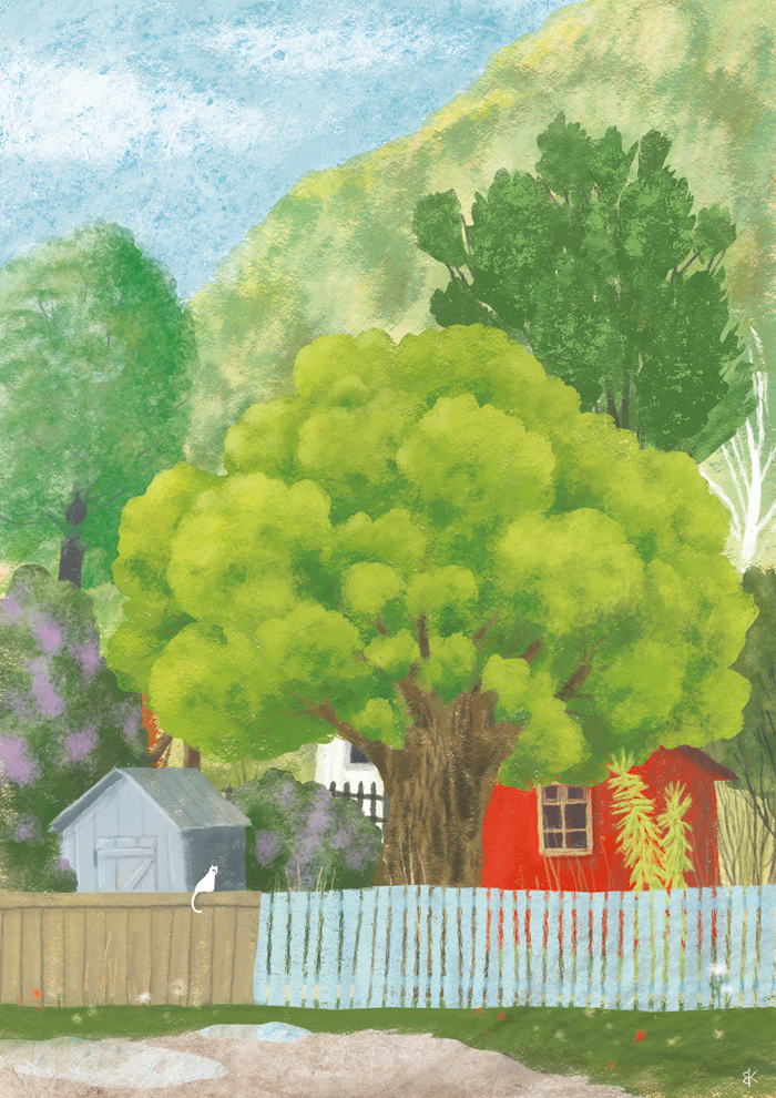 чей-то дворик