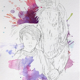 иллюстрация к книге А. Орловой "Блад: глуина неба"