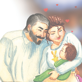 Иллюстрация к детской интерактивной книге