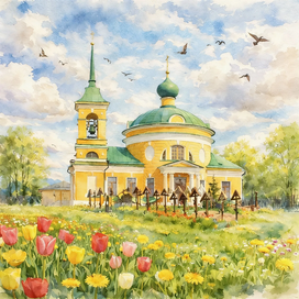 Покровский Хотьков монастырь. Май