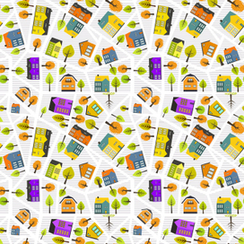 Паттерн с улицами города