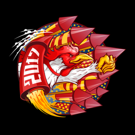 иллюстрация на праздничную продукцию