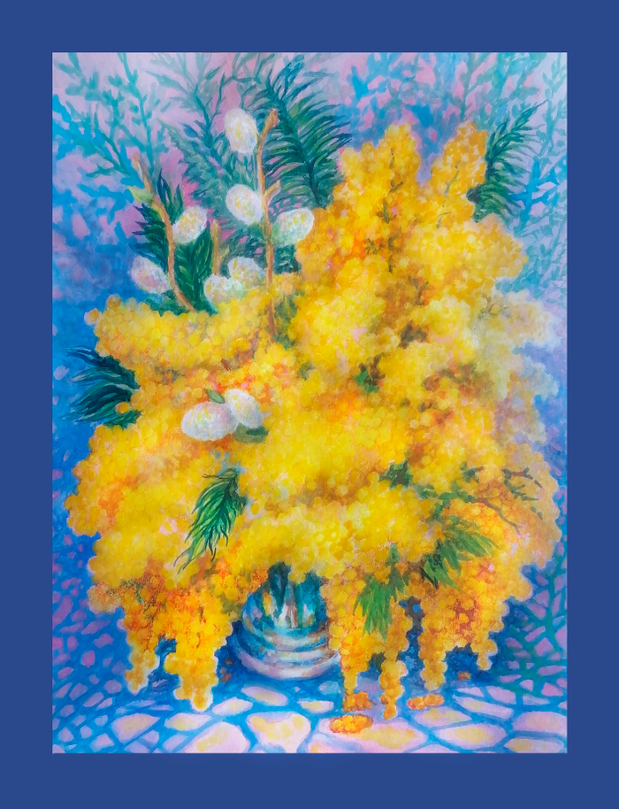 Запах солнца и весны в веточках мимозы