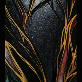 Картина маслом "Аллея воспоминаний". 