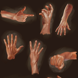 зарисовка рук