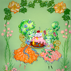 Феечки и тортик