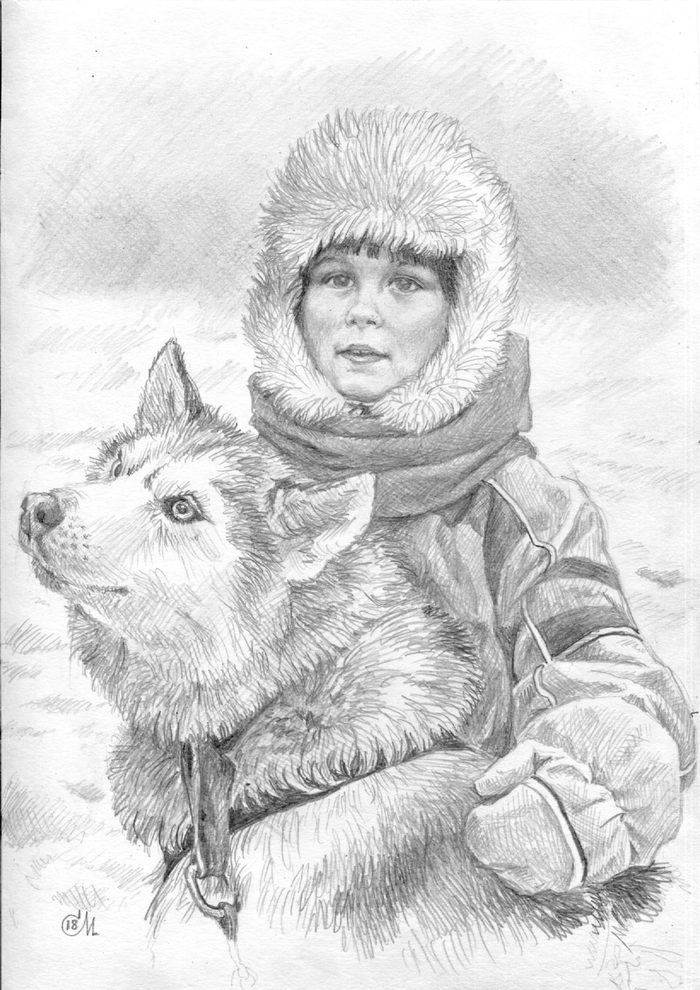 Девочка с собакой