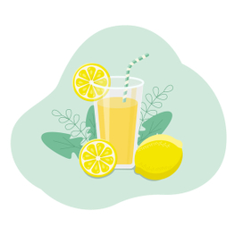 Векторная иллюстрация лимонад