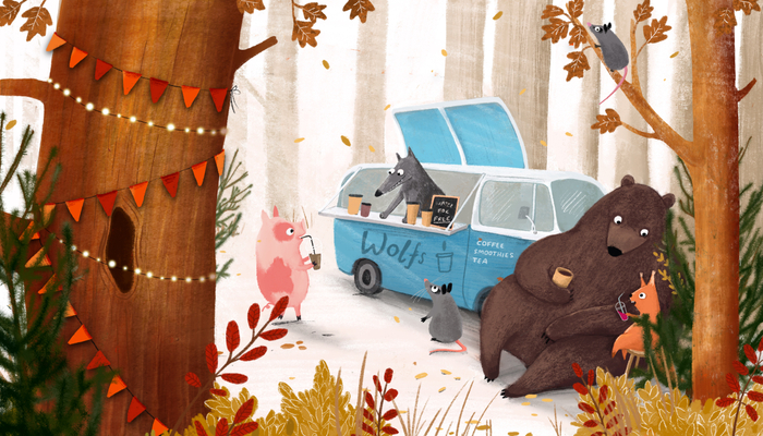 Лесное кафе