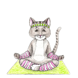 "Кошка". Поза лотоса (обложка).