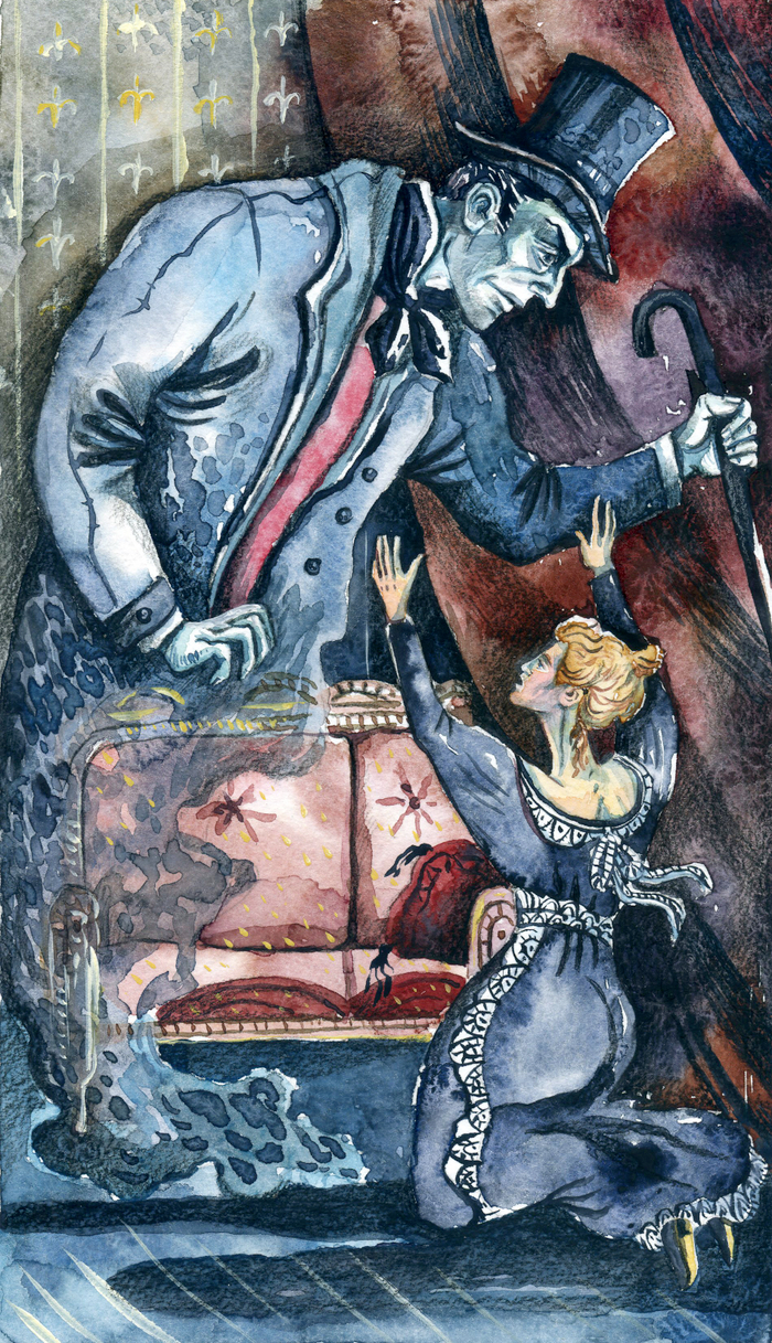 Иллюстрации к роману А. Беннета "Призрак", издатель ИП Мамонов В.В.